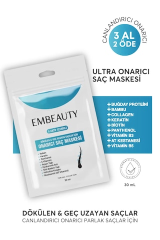 Embeauty 9 Aktifli Onarıcı Saç Maskesi 30 ML