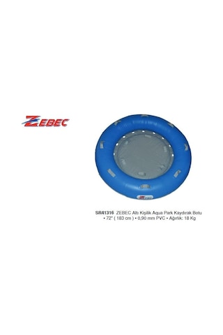 Zebec Altı Kişilik Aqua Park Kaydırak Botu Mavi
