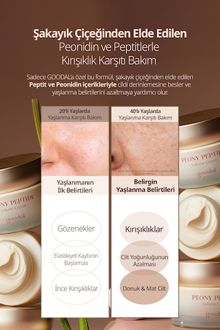 Peptit İçerikli, Cilt Bakım Kremi Goodal Peony Peptide Volume Cream