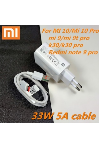 Xiaomi 33 Watt Mdy Note 9 10 Mi 9I 10 Şarj Aleti Cihazı (443904737)
