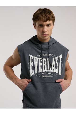 Everlast Authentic Boxing Oversize Antrasit Kolsuz Erkek Sweatshirt Antrasit