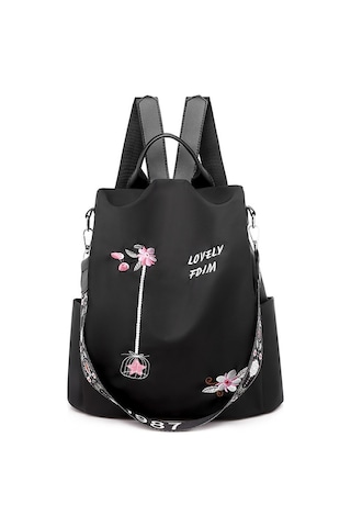 Outdoor Seyahat Çantası Hafif Kadın Sırt Çantası - Siyah