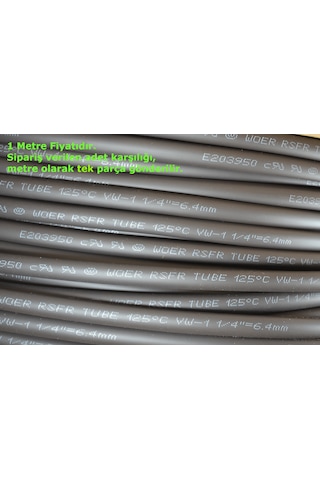1 Metre 4,8mm Siyah Isı İle Daralan Makaron Kablo Izolasyon.
