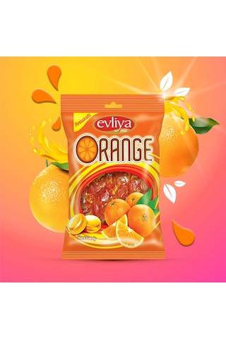 Evliya Şekerleme Portakal Aromalı Sert Şeker 350 G