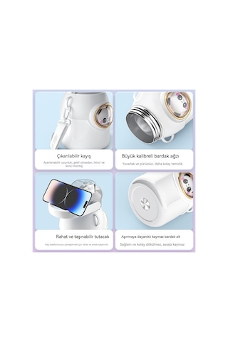 Aurora Bebek Dışmekan Paslanmazçelik Termos Bardak Mor