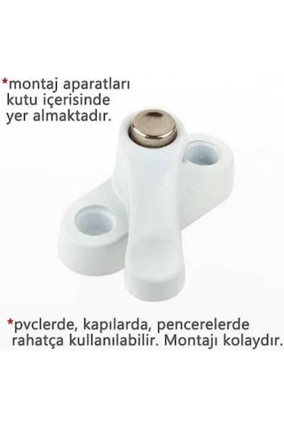 Pvc Kapı Pencere Emniyet Kilidi - Düğmeli Pimapen Kilidi - Çel...