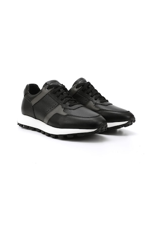 Gönderi(R) Erkek Siyah Bağcıklı Hakiki Deri Sneaker Ddma83531897 Siyah