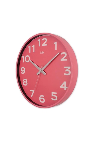 T.Concept Simplex Pembe Joy Serisi Duvar Saati 38 Cm Pembe
