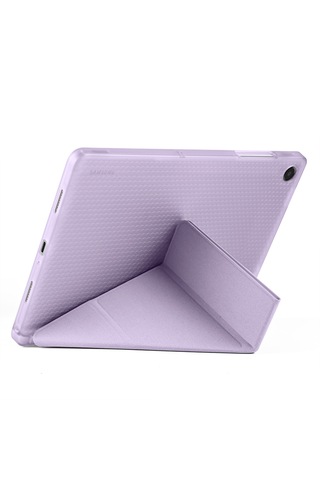Samsung Galaxy Uyumlu Tab A11 Plus Kılıf Tri Folding Kalem Bölmeli Katlanabilir Standlı Pu Deri Yumuşak Kapak