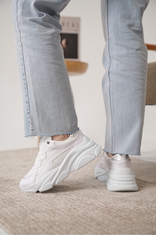 D383 Günlük Ortopedik Kadın Sneaker Spor Ayakkabı Beyaz