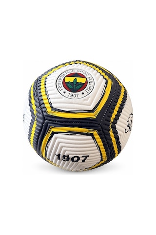 Fenerbahçe Lisanslı Futbol Topu No:5 Dikişli Taraftar Topu Antrenman Ve Maç Topu Beyaz