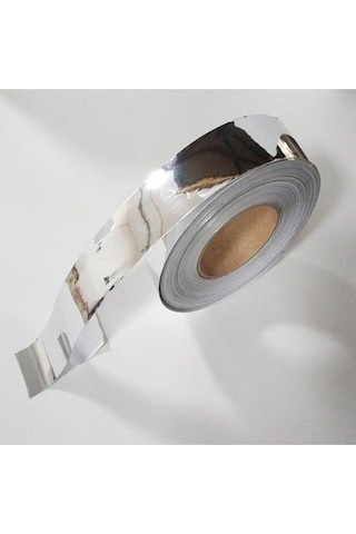 Krom Nikelaj Bant Yapışkanlı Araç Çıta Direk Kaplama Folyosu 10 Cm X 5 Metre Açık Mavi