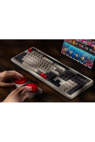 8bitdo Retro N Edition Mekanik Klavye Bluetooth/2.4g/usb-c Kablosuz Oyuncu Klavyesi Lisanslı