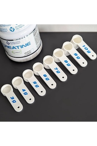 Plastik Kreatin Ölçeği 3-10 Gram İçin Ölçme Ölçeği