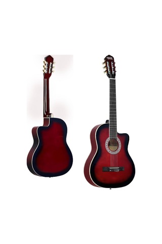 Midex Mgx-100rd-bag Üst Seviye Klasik Gitar 4/4 Sap Ayarlı Tuner Çanta Askı Capo Metod Pena