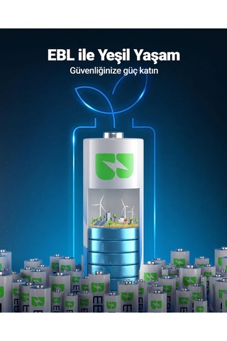 Ebl Aaa Pil 24 Lü Paket, 1,5v Alkalin İnce Kalem Pil
