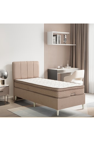 Relax Krem Yatak Baza Başlık Seti 3 Ü Bir Arada Konuma Özel Teslimat 120 x 200 CM
