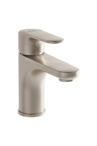 VitrA Root Round Lavabo Bataryası Fırçalı Nikel A4270534