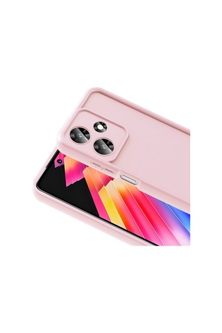 Ariatech İnfinix Hot 30i Kılıf Kamera Korumalı Ananas Kapak - Pembe Pembe