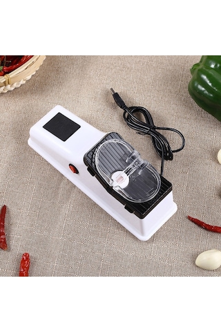 Padalink Ev İçin Usb Bağlı Kolay Kullanım Lişe Aleti - Pratik Taş İle Eski Bıçakları Yenile - Günlük Kullanıma İdeal