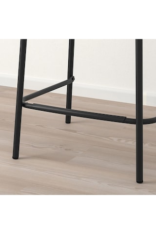 Stıg Siyah 63 Cm Modern Bar Sandalyesi Metal Siyah