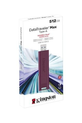 Kingston DataTraveler Max DTMAXA/512GB 512 GB Type-A USB 3.2 Flash Bellek