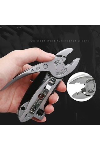 Flybuy Çok Fonksiyonlu Kamp Pense Ve Anahtar Kombinasyonu Paslanmaz Çelik, Sert Ve Dayanıklı, Kullanıcı Dostu Tasarım