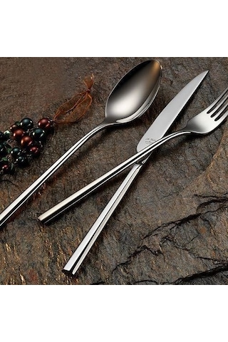 Aryıldız De Luxe "S" 84 Parça yemek Takımı Gümüş