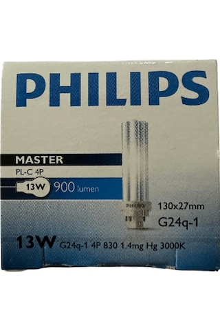 Philips 13w 830 4 Pinli Plc Ampul Sarı Işık 3000k