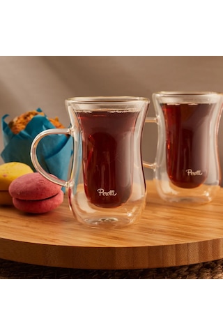 Perotti Double Wall Kuplu Çay Bardağı 2 Parça