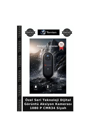 Özel Seri Teknoloji Dijital Görüntü Aksiyon Kamerası 1080 P Cmr34 Siyah