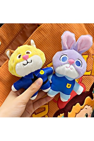 Zootopia Karakterleri Peluş Anahtarlık Çanta Süsü - 6 Farklı Mode