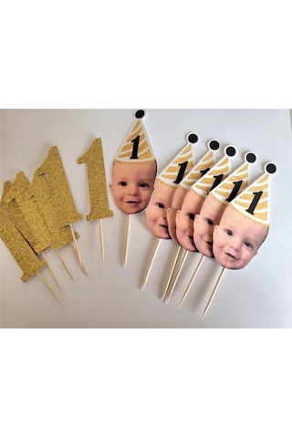 Fotoğraflı Kürdan Süs 10 Adet 0