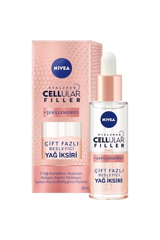 Nivea Hyaluron Cellular Filler Şekillendirici Çift Fazlı Besleyici Yağ İksiri 30 ML