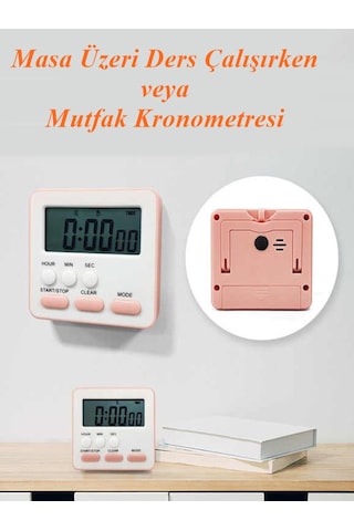 Masa Kronometresi Öğrenci Kronometresi İleri-geri Sayım Dijital E