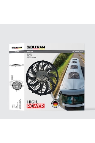 Axial Fan 12 İnch S Kanat Wolfram 91212