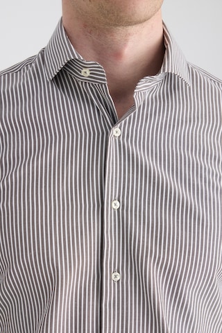 D'S Damat Ds Damat Slim Fit Kahverengi Çizgili Gömlek 5hf02hd01186m Çok Renkli