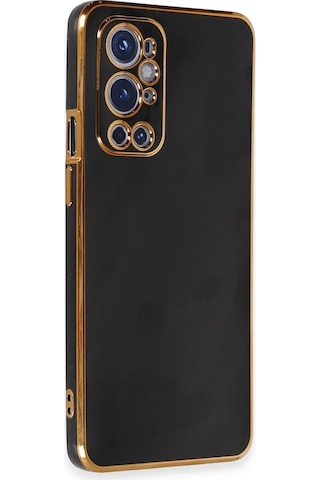 Cosmotex Newface One Plus 9 Pro Kılıf Volet Silikon - Siyah Sıyah