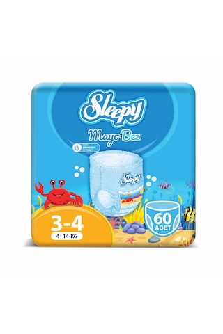 Sleepy Mayo KÜLOT Bez 4 Numara Maxi 3'LÜ PAKET 60 Adet