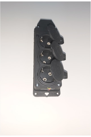 Sağlam Kalın Çoklu Dış Mekan Üçlü 3 Lü Kapaklı Topraklı Priz Fiş