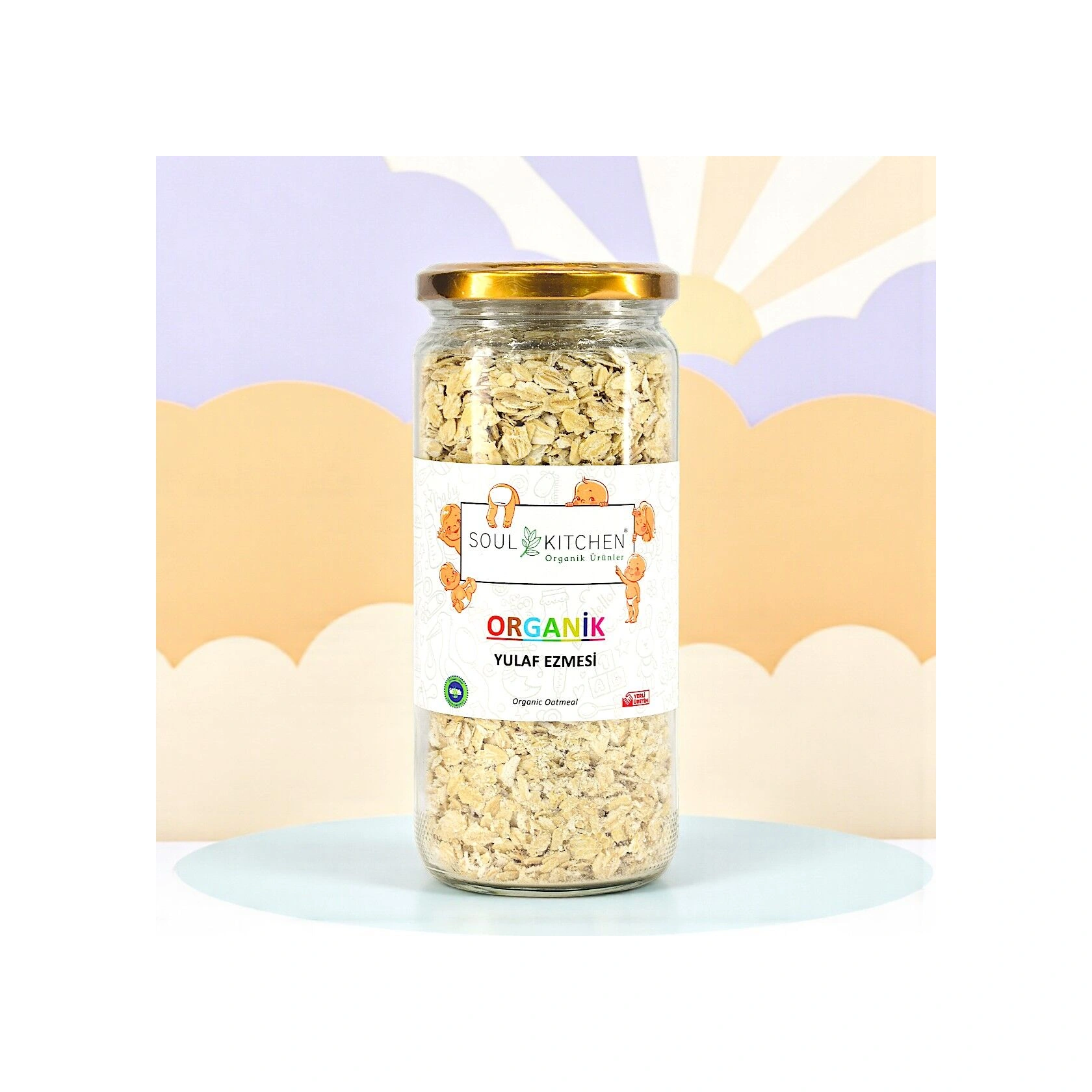 Organik Yulaf Ezmesi Cam 200 G