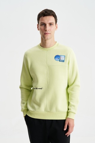 AR-MA Arma Şık Erkek Regular Fit 3 İplik Şardonlu Bisiklet Yaka Sweatshirt 001