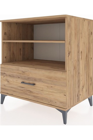 Kronos Şifonyer 2 Raflı Tek Çekmeceli 88x59x96 Çam-çam Çam