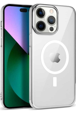 Apple Uyumlu iPhone 14 Pro Max Kılıf Zore Wireless Şarj Özellikli Pixel Magsafe Kapak