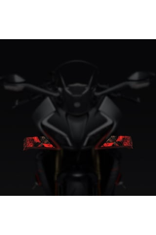 Cfmoto 450sr Kanat Kaplama Kanat Sticker Punisher Desen Yüksek Kalite Folyo Baskı Kırmızı