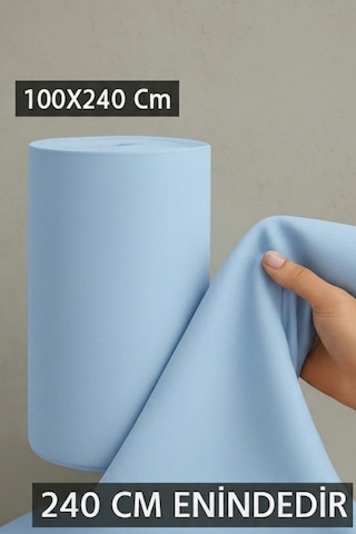 240 Cm En Metrelik Kumaş Kaliteli, Şık Ve Çok Amaçlı Kullanım Perde, Ev Tekstili, Dekorasyon Mavi