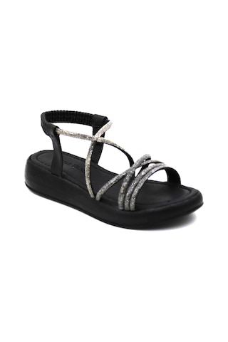 Castle Black 35250-1 Kadın Sandalet Siyah