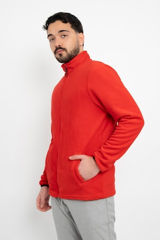 Dasüniforma Unisex Anti-pilling Tüylenme Yapmayan Standart Fit Tam Fermuarlı Soğuk Geçirmez Polar Hırka Narçiçeği