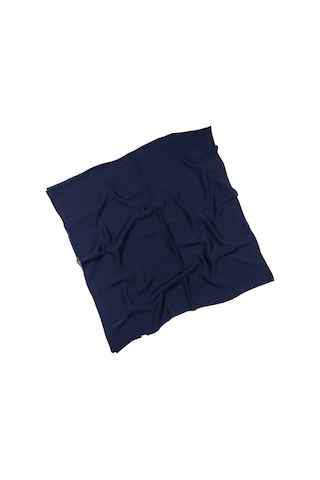 Mısırlı Eşarpları Tesettür Giyim Krep Kadın Eşarp 120x120 Cm - Lacivert