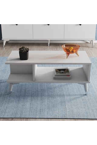 MOXEN MS1 MİRA ORTA SEHPA BEYAZ